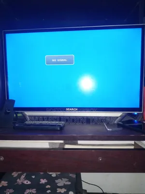 Computer Desk and Computer Monitor and TV