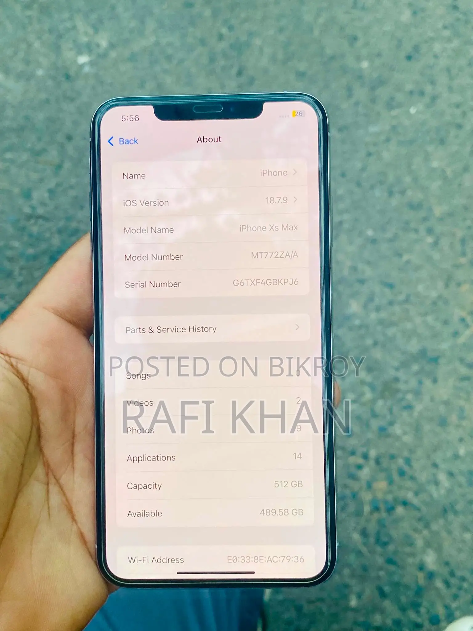 Apple iPhone XS Max 512 GB White