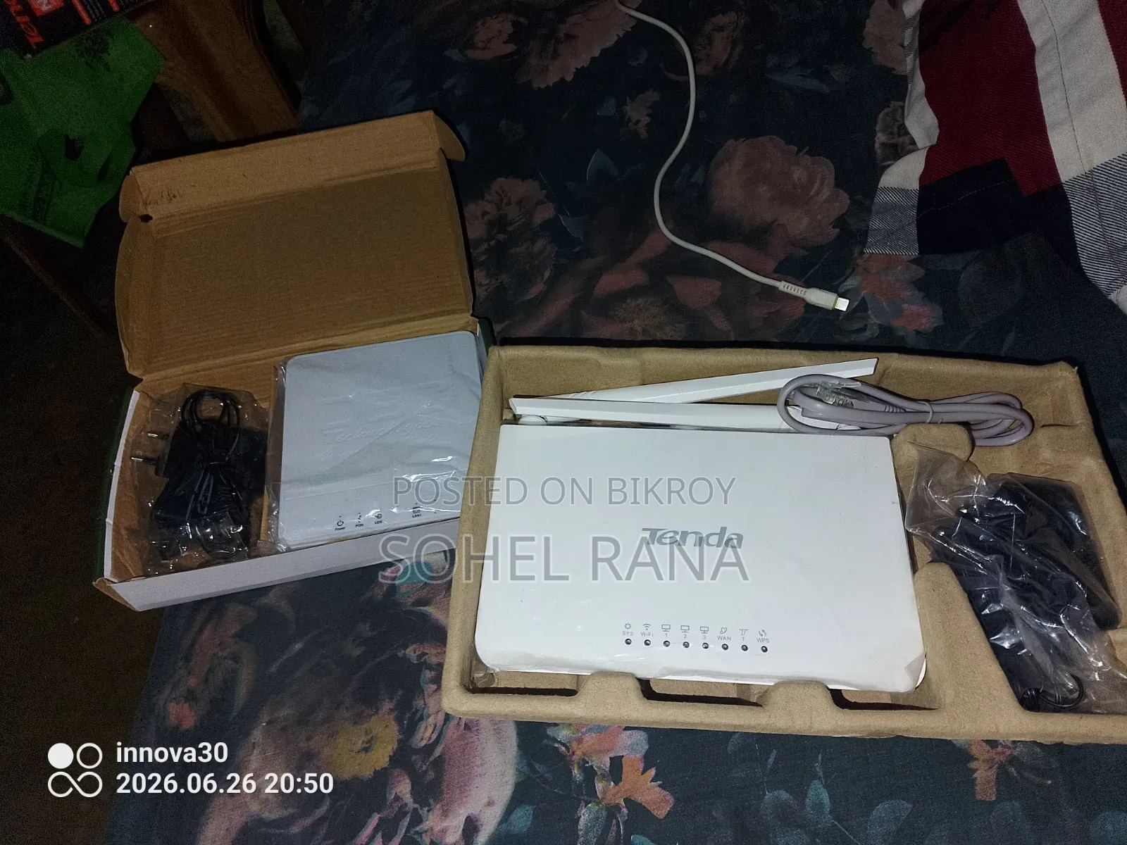 Tenda F3 Router and DBC Xpon Onu
