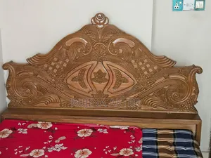 Original Segun Wood Semi Box Bed (5 Ft × 7 Ft)