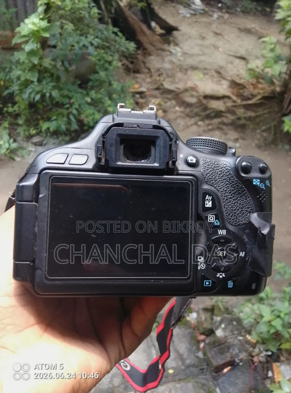 A fresh camera with three batteries, charger, and memory card included
