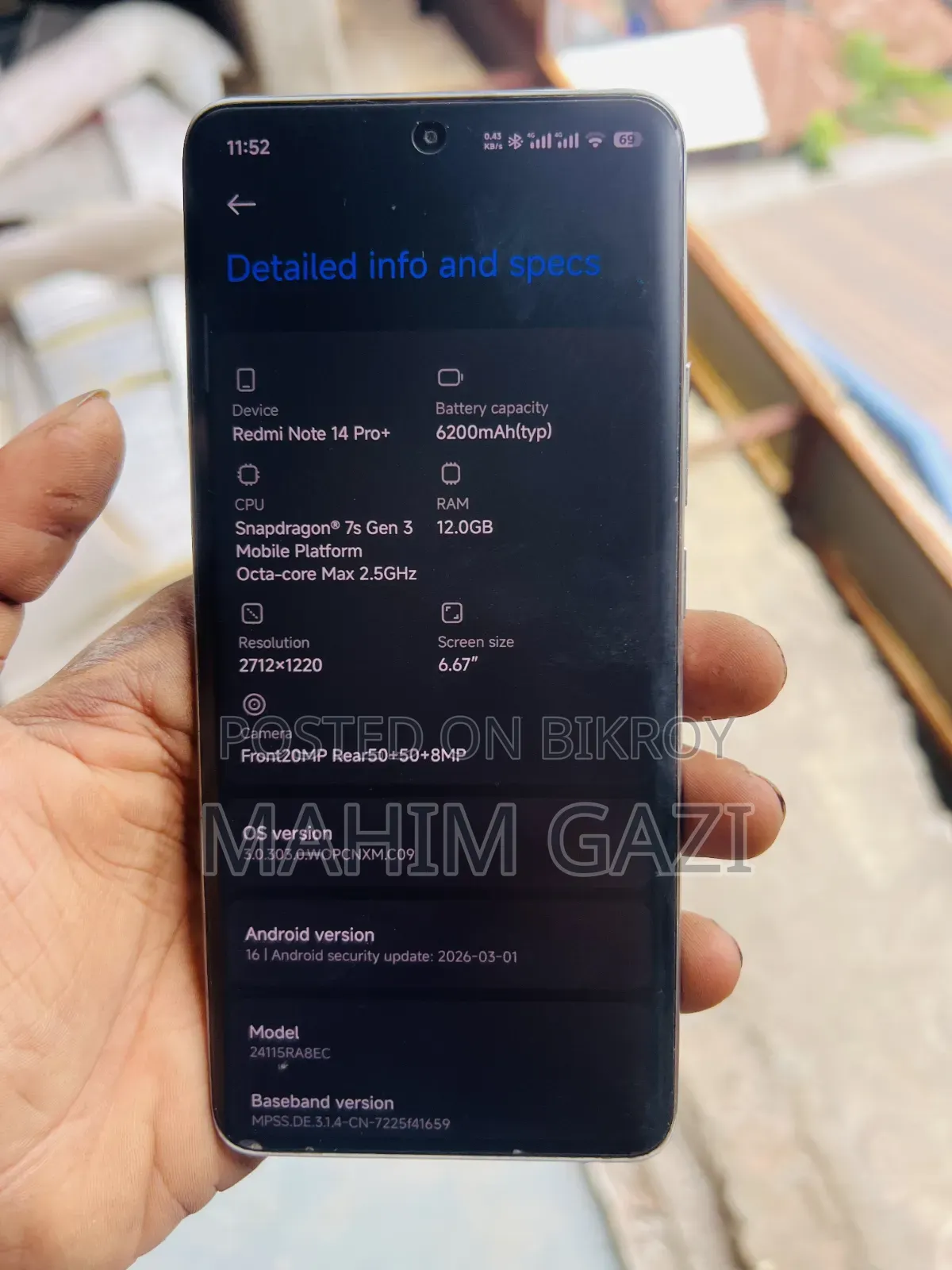 Xiaomi Redmi Note 14 Pro+ 256 GB White
