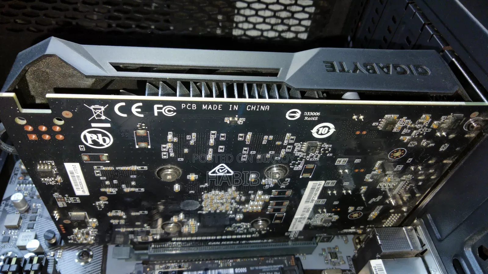 গ্রাফিক্স কার্ড (Gigabyte 1050ti 4gb)