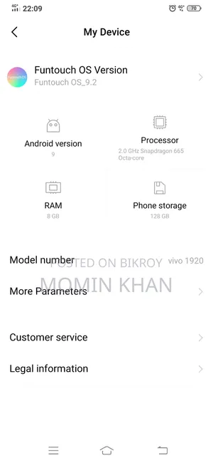 Vivo S1 128 GB White