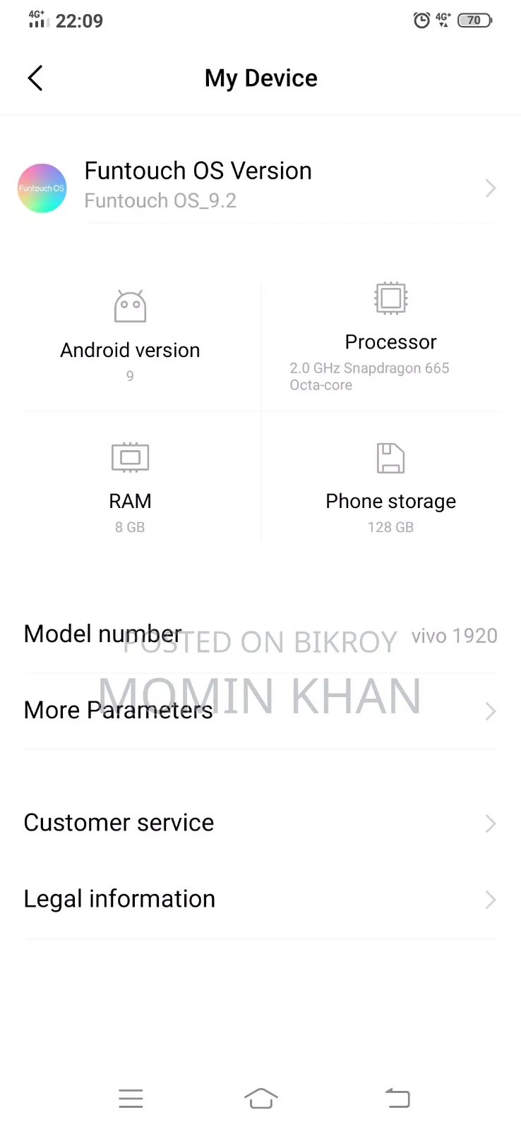 Vivo S1 128 GB White