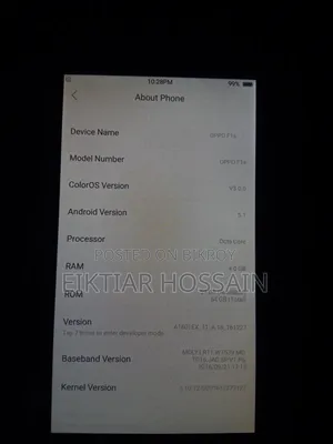 Oppo F1s 64 GB Gold