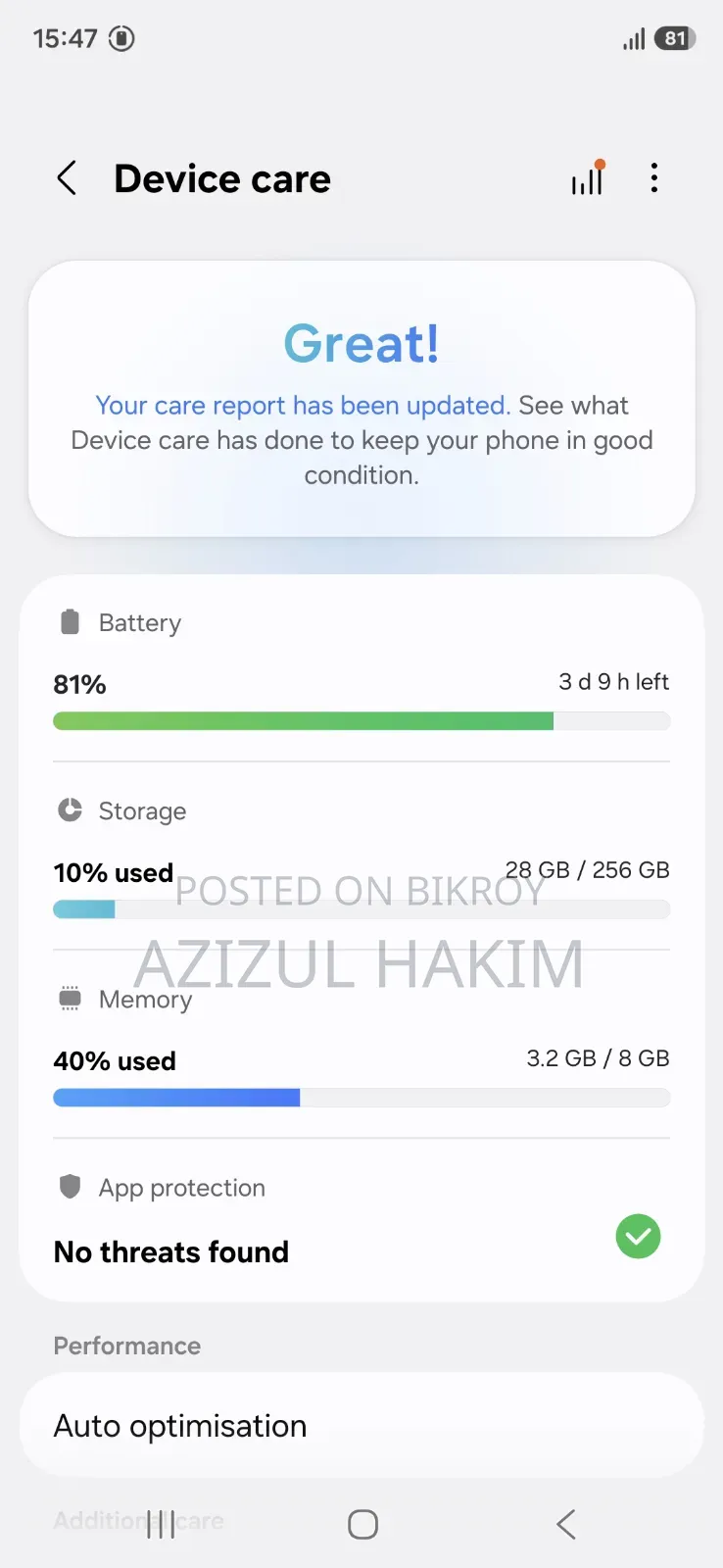 Samsung Galaxy A56 256 GB Silver