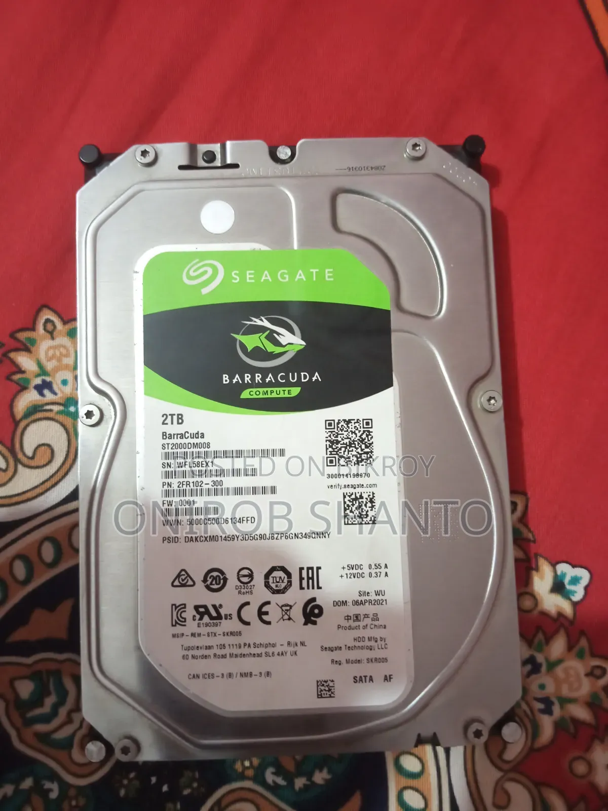 Seagate Barracuda 2TB Hard Drive