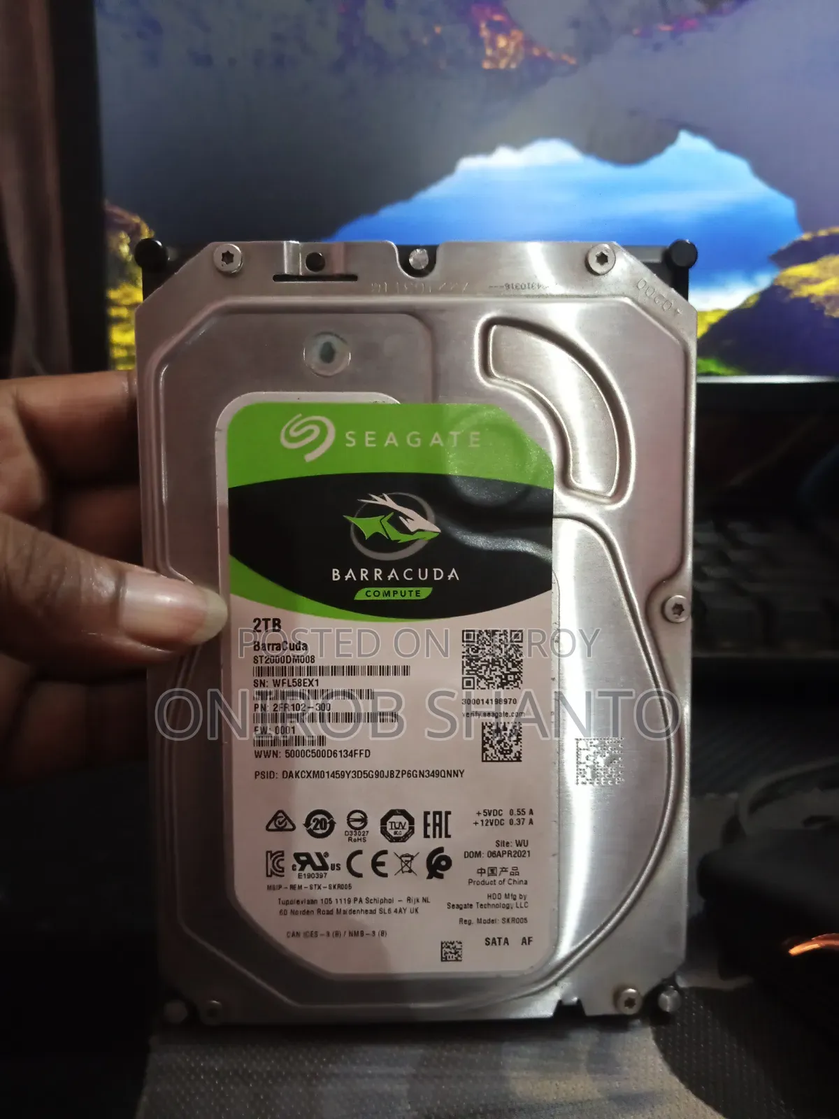 Seagate Barracuda 2TB Hard Drive
