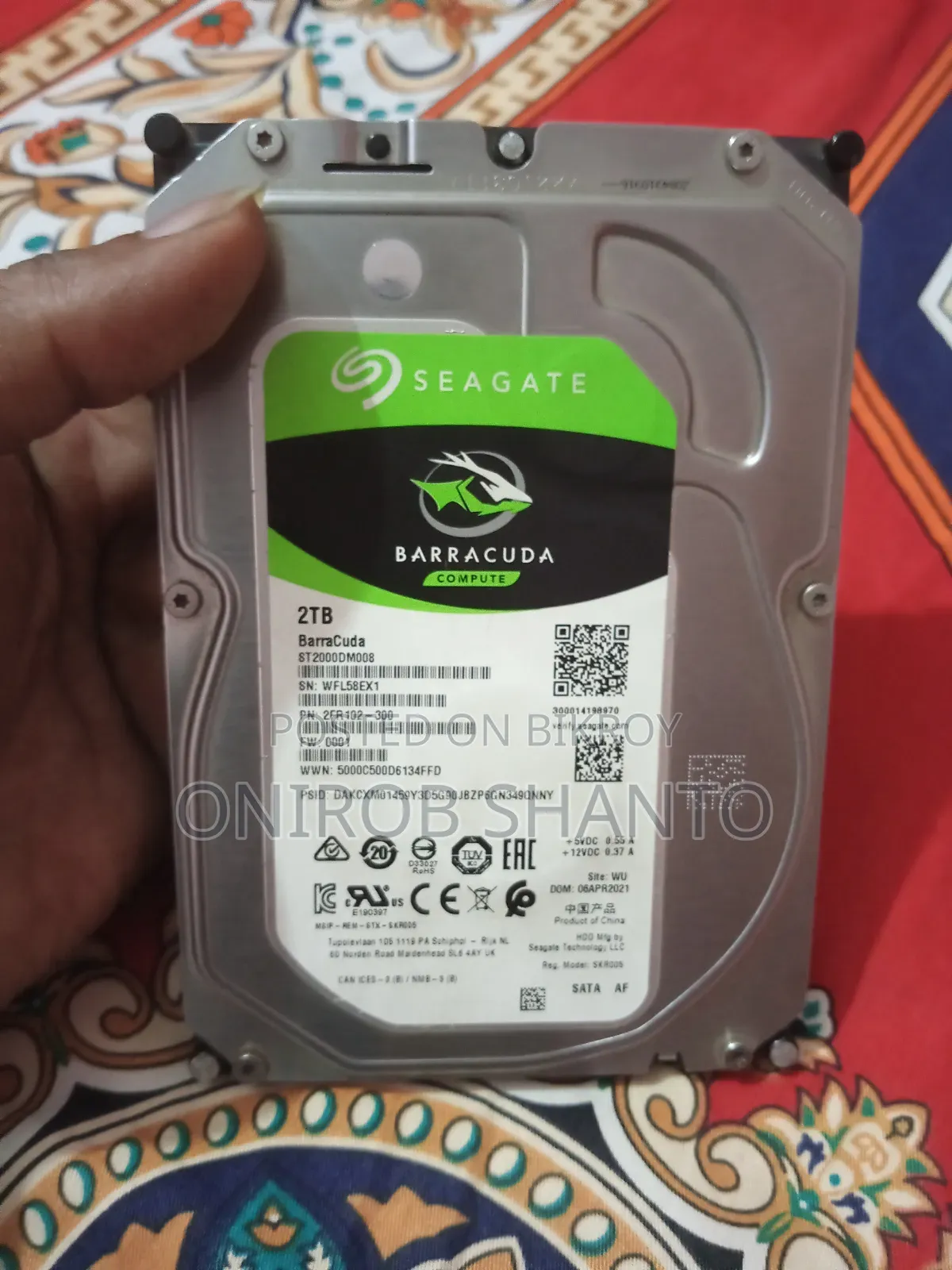 Seagate Barracuda 2TB Hard Drive
