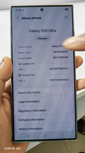 Samsung Galaxy S24 Ultra 256 GB Silver
