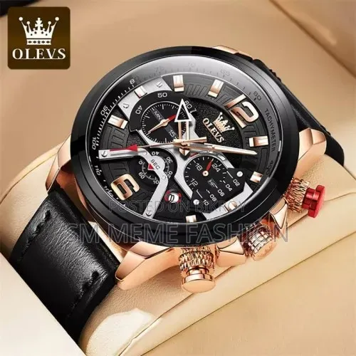 Olevs 9915 – Rose Gold Black