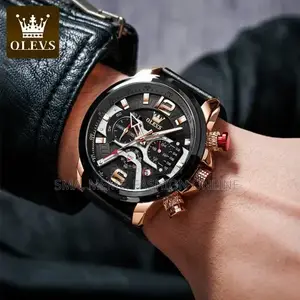 Olevs 9915 – Rose Gold Black