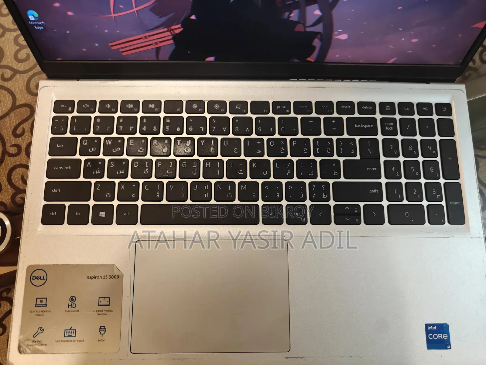 Laptop Dell Inspiron 15 3511 8GB Intel Core I5 SSD 256GB