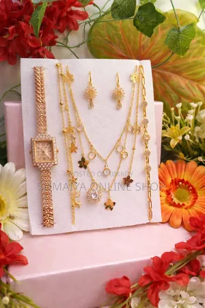 Wrist Watch: A luxury watch with stones and an attractive chain.