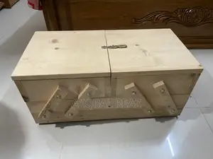 Extraordinary Kerosene Wood Tool Box. 2ft/1ft size.