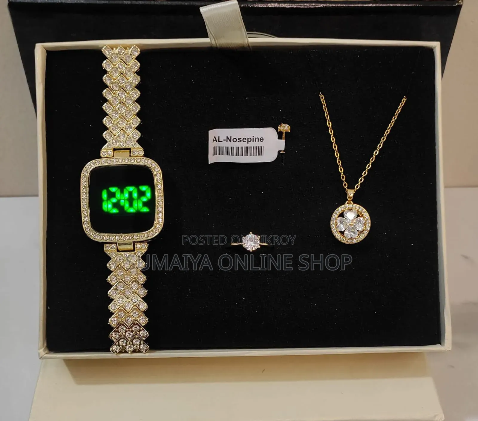 Gorgeous Ladies Jewelry and Watch Combo Set