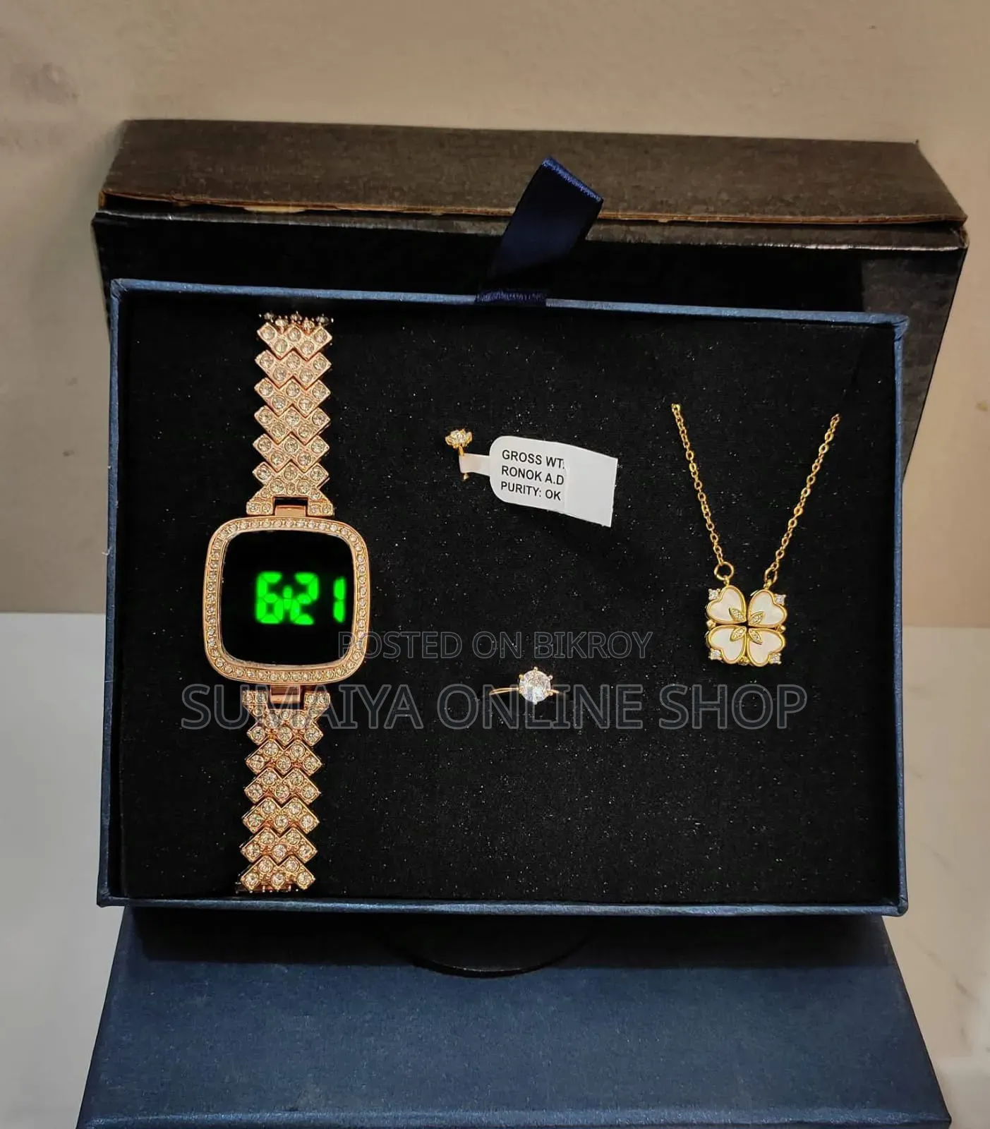 Gorgeous Ladies Jewelry and Watch Combo Set