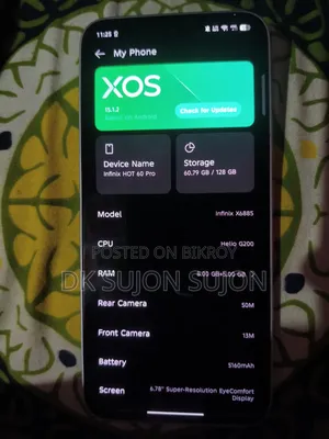 Infinix Hot 60 Pro+ 128 GB Silver