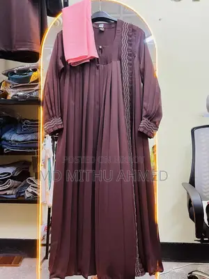 Premium Pleated Borka With Matching Hijab