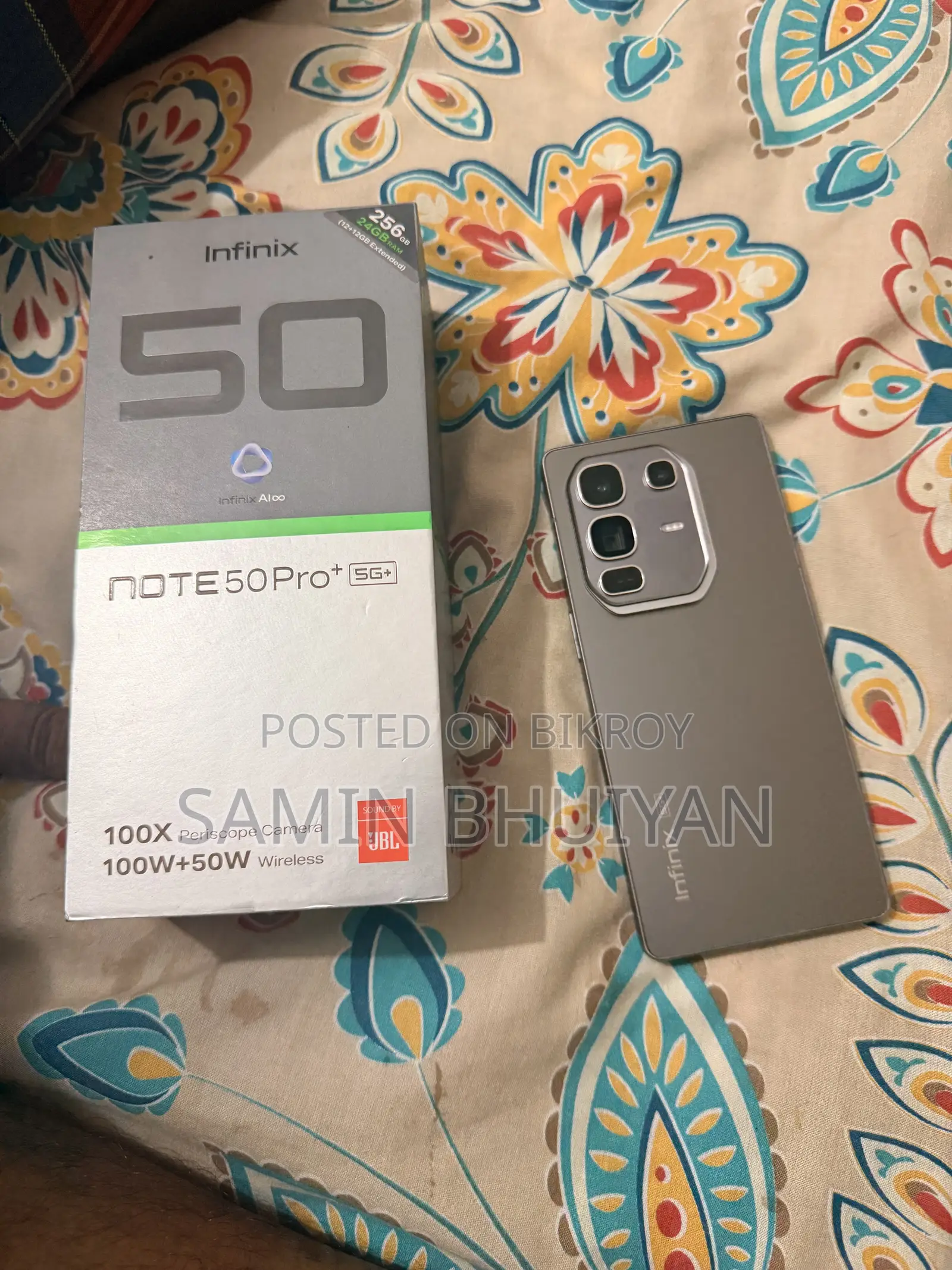 Infinix Note 50 Pro+ 256 GB Gray