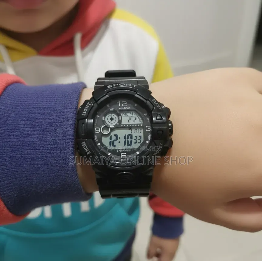 Stylish Digital Sports Watch for Kids (5-12 years)