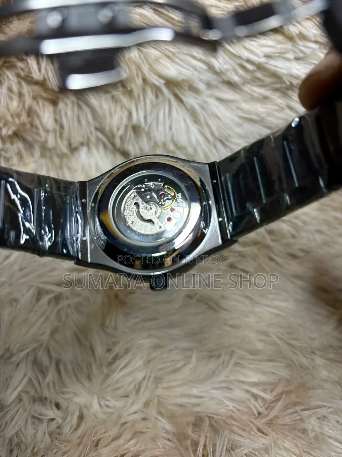 Skmei 9096 Stainless Steel Quartz Analog Male Clock