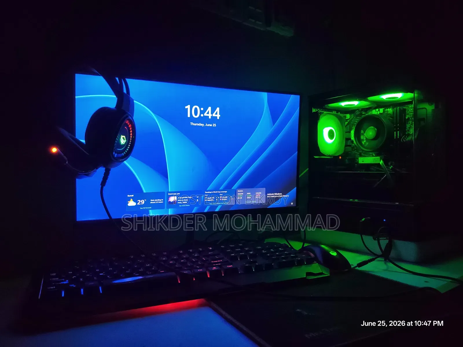 Desktop Computer MSI 16GB AMD Ryzen 5 HDD+SSD 512GB