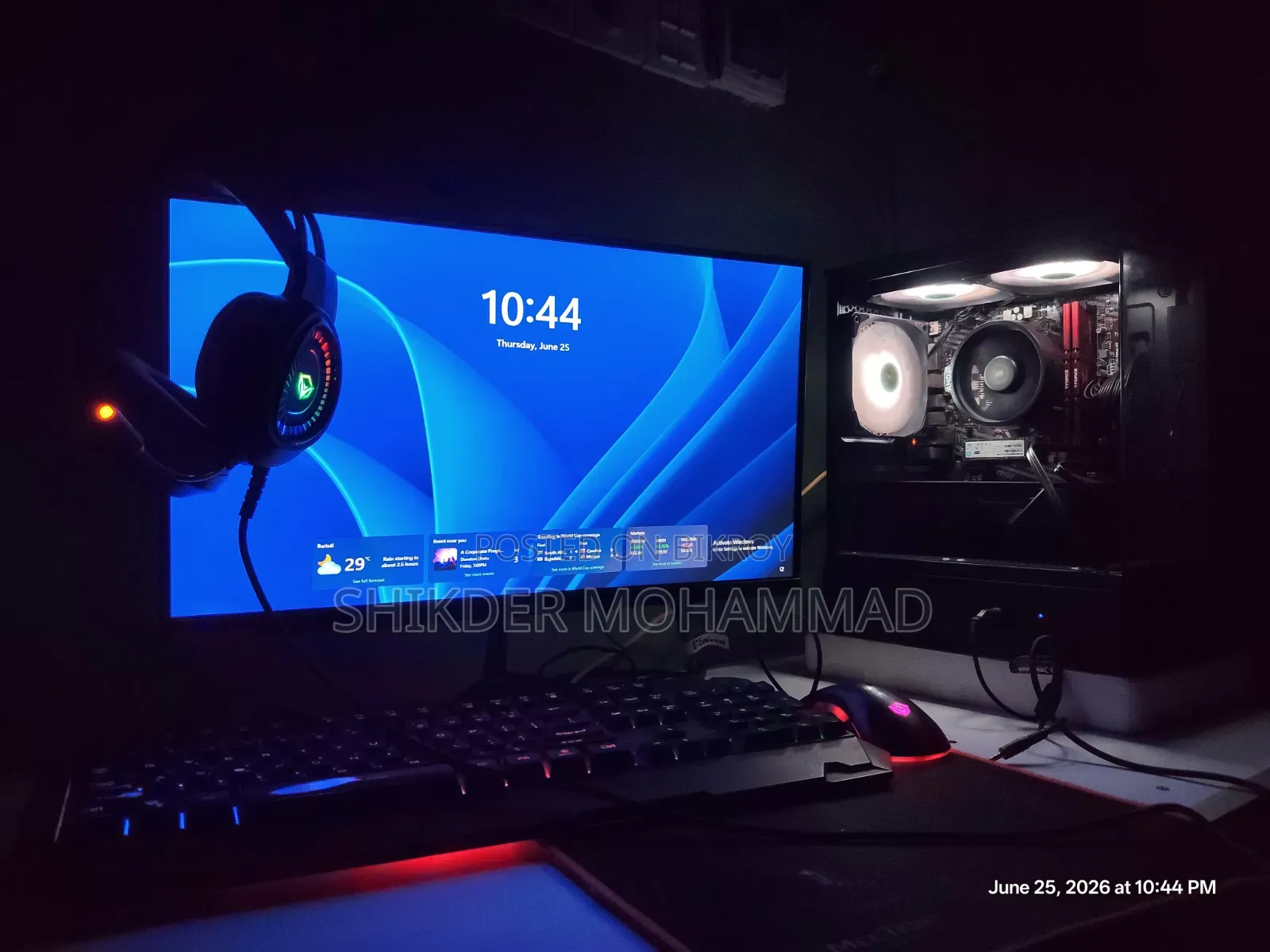 Desktop Computer MSI 16GB AMD Ryzen 5 HDD+SSD 512GB
