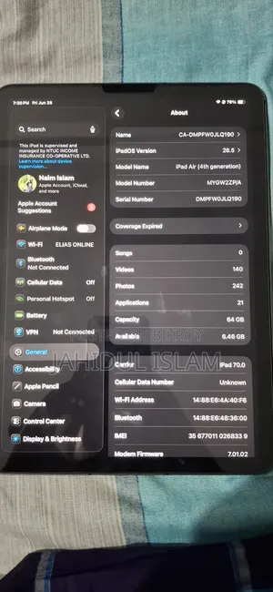 Apple iPad Air (2020) 64 GB Gray