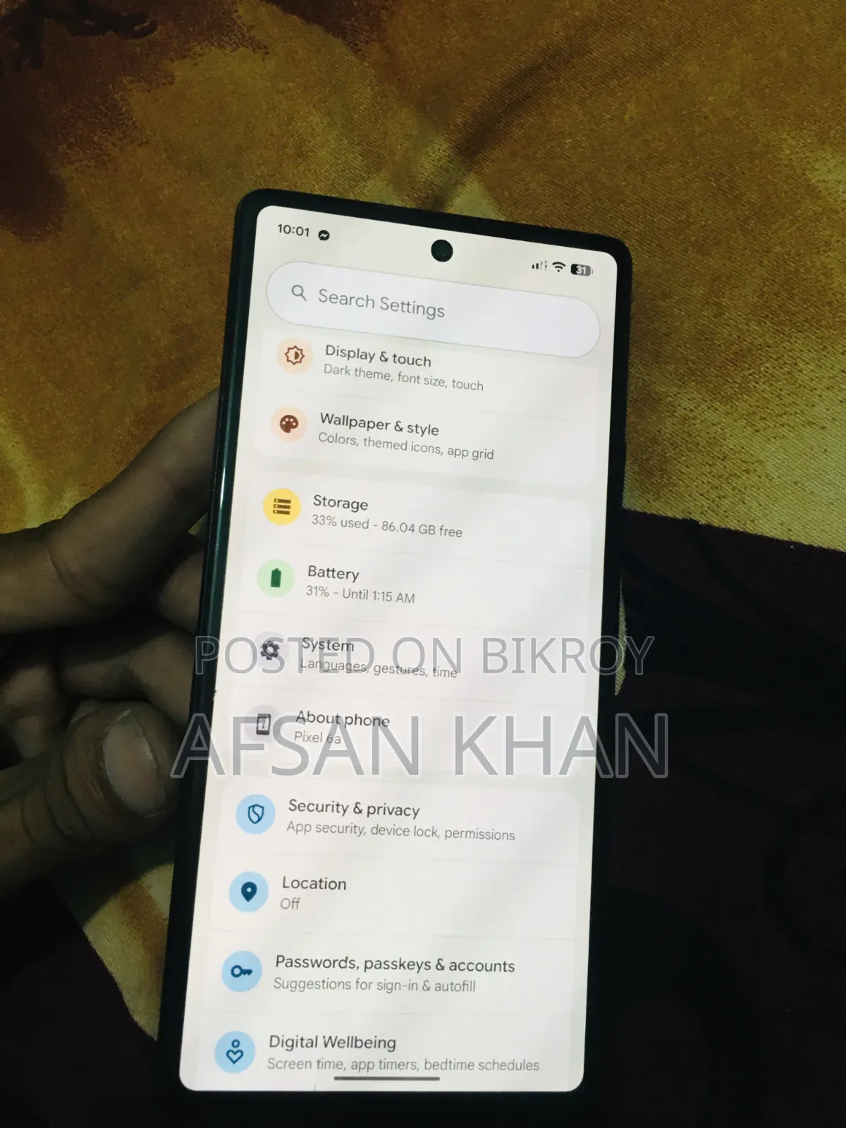 Google Pixel 6a 128 GB Black