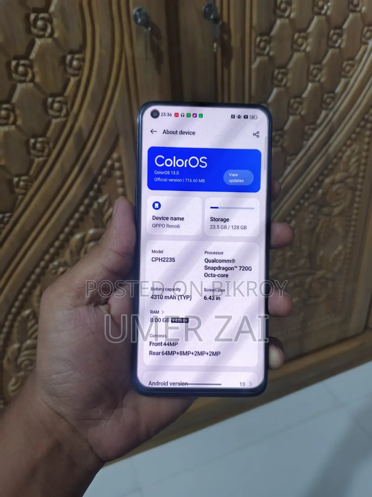 Oppo Reno6 128 GB Black