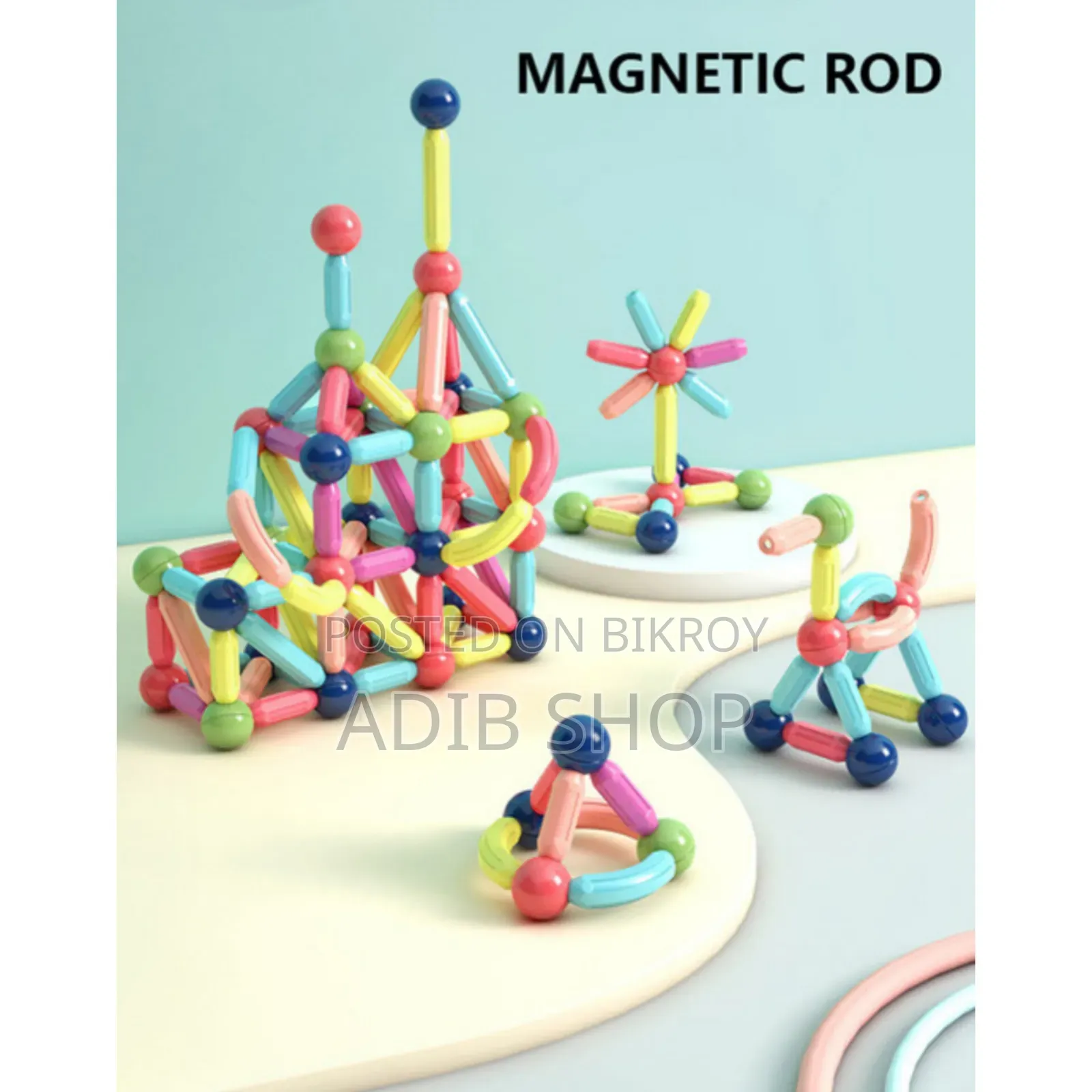 Premium 58 Piece Magnetic Sticks and Balls