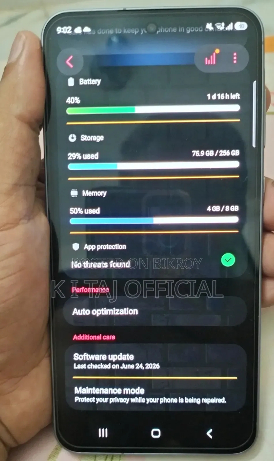 New Samsung Galaxy A56 256 GB Gray