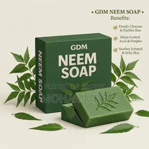 GDM Neem Soap – Natural Skin Purifying Anti-Acne Solution (100g)
