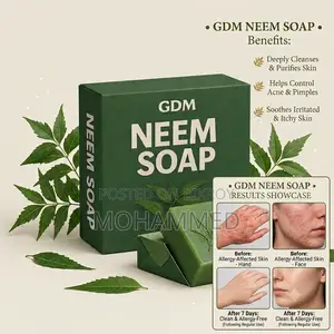 GDM Neem Soap – Natural Skin Purifying Anti-Acne Solution (100g)