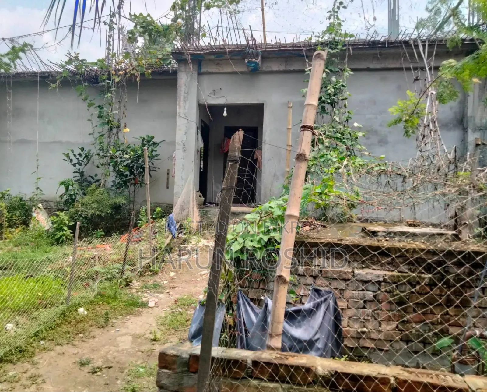 1-story complete house with 6-story foundation