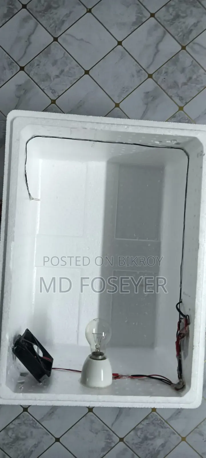 Manual incubator for 70-100 eggs