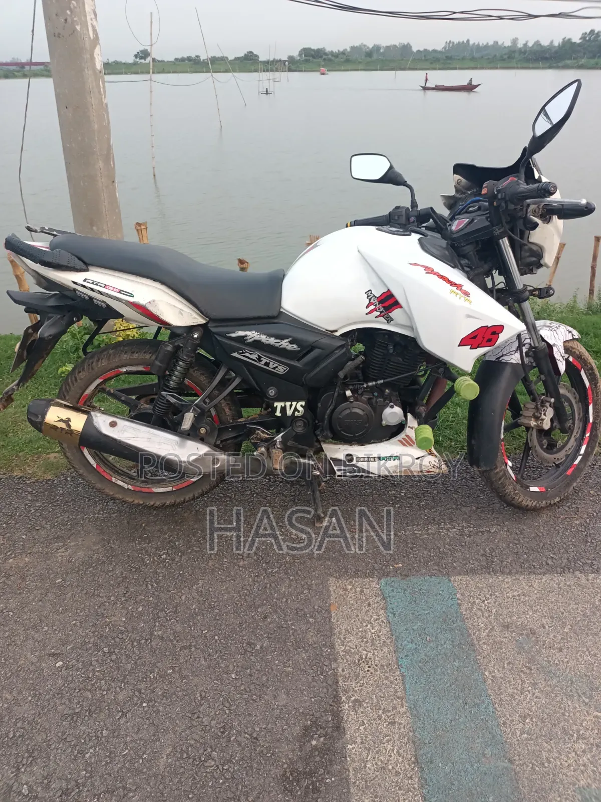 TVS Apache RTR 160 2V 2017 White