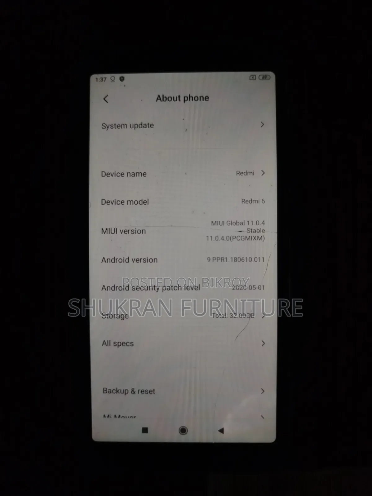 Xiaomi Redmi 6 32 GB Black