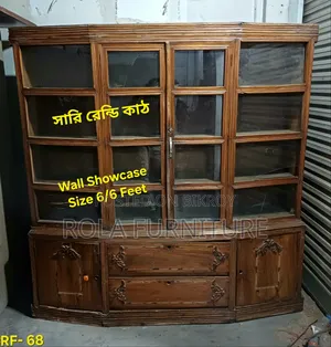 Sari Rendi Wood Wall Showcase 6/6 Feet