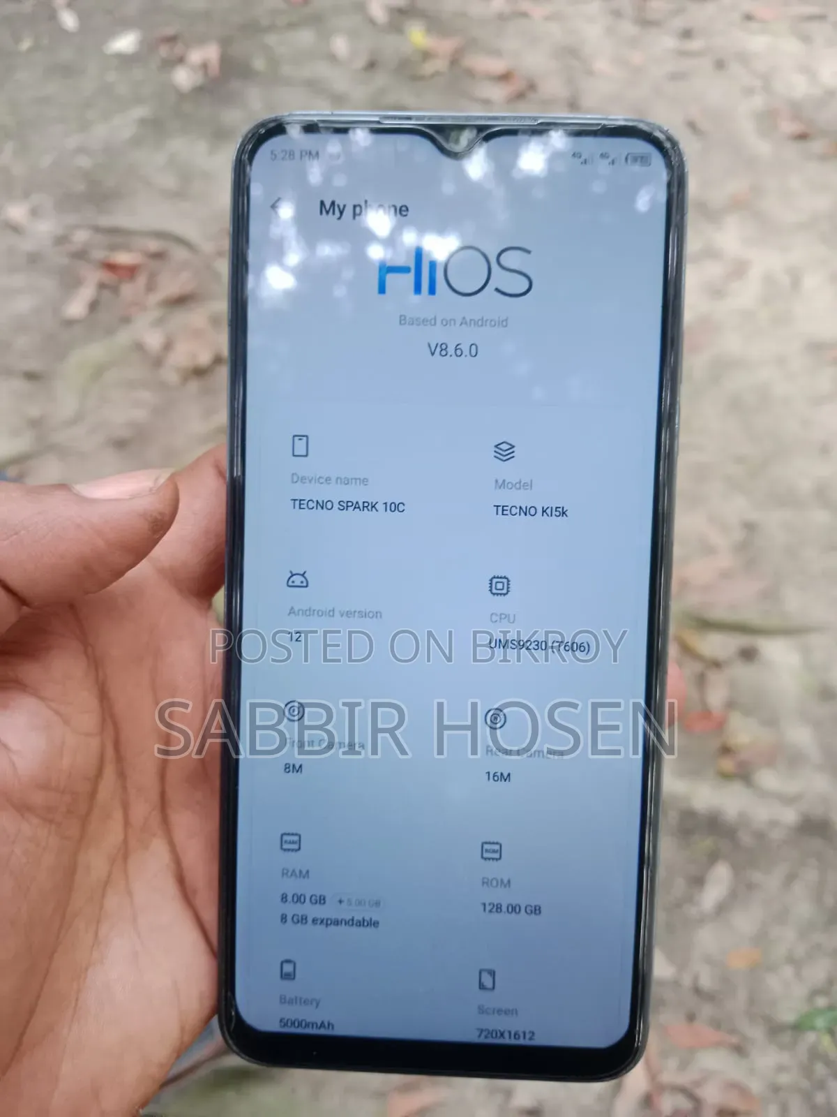 Tecno Spark 10C 128 GB Black
