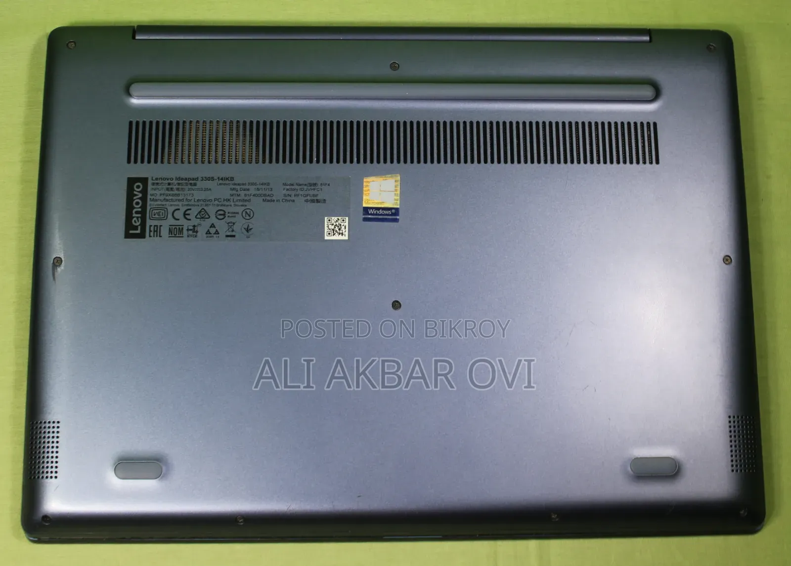 Laptop Lenovo IdeaPad 330S 8GB Intel Core I3 SSD 256GB