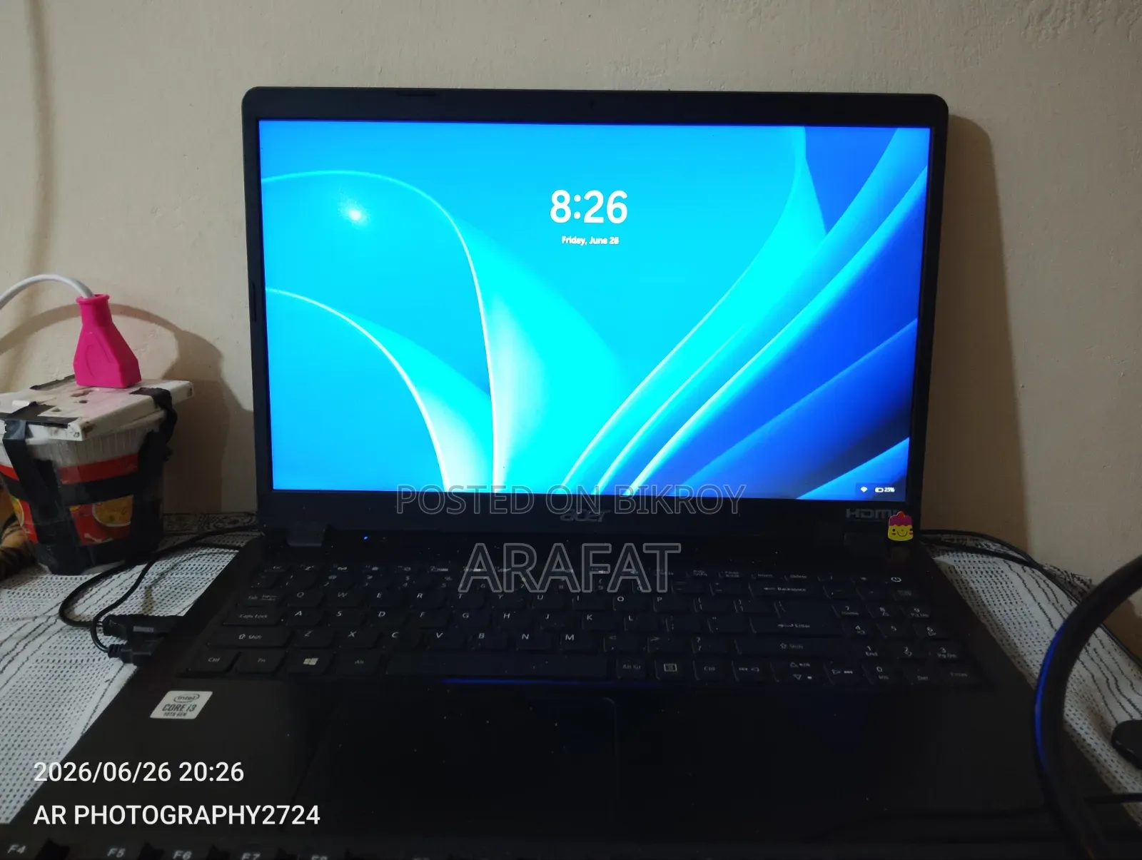 Laptop Acer Extensa 215 8GB Intel Core I3 SSD 128GB