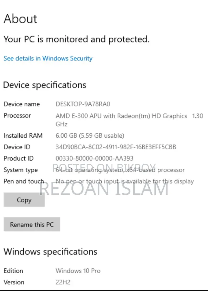 Laptop Toshiba Satellite C855 6GB AMD SSD 128GB