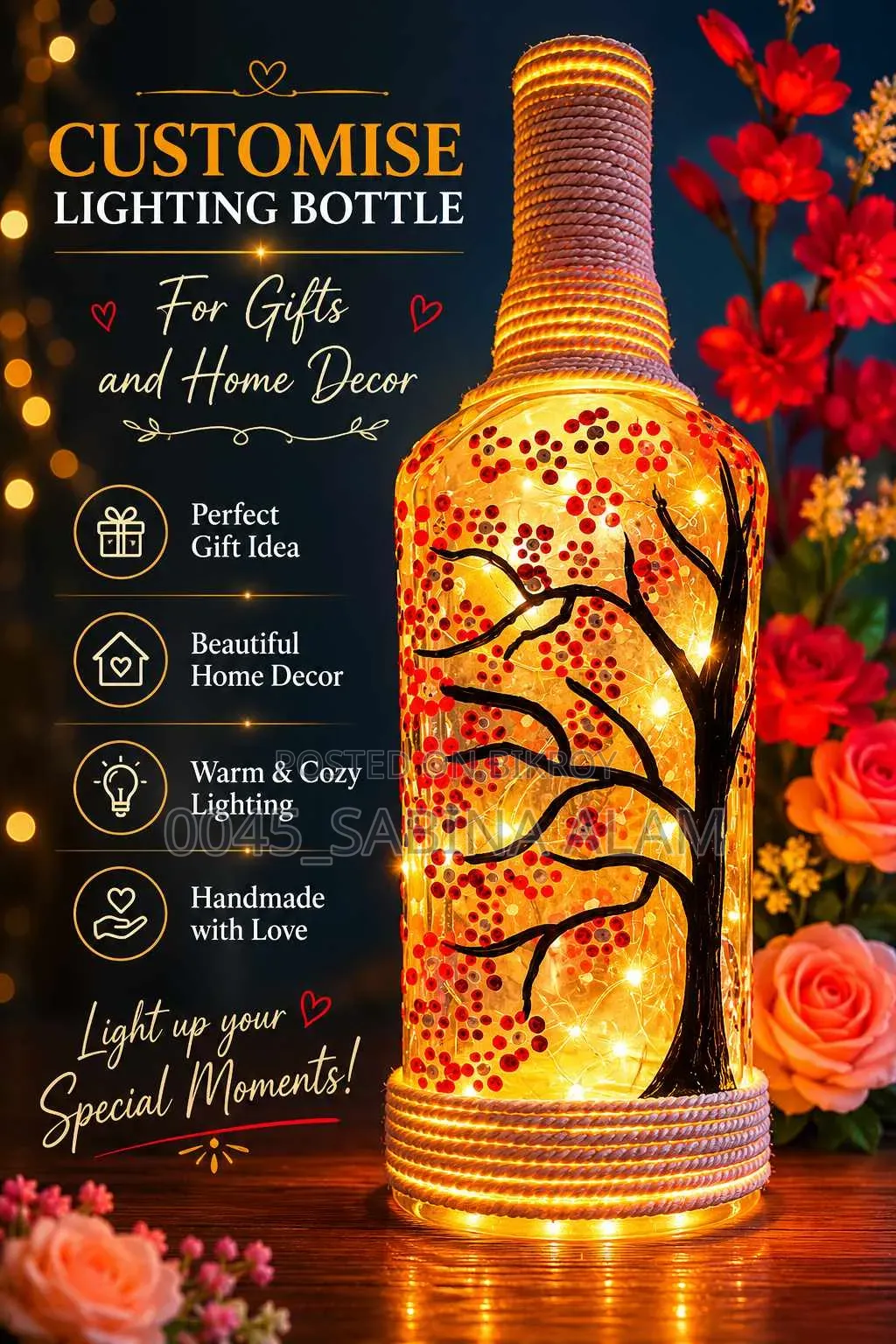 Bottle Lamp Light