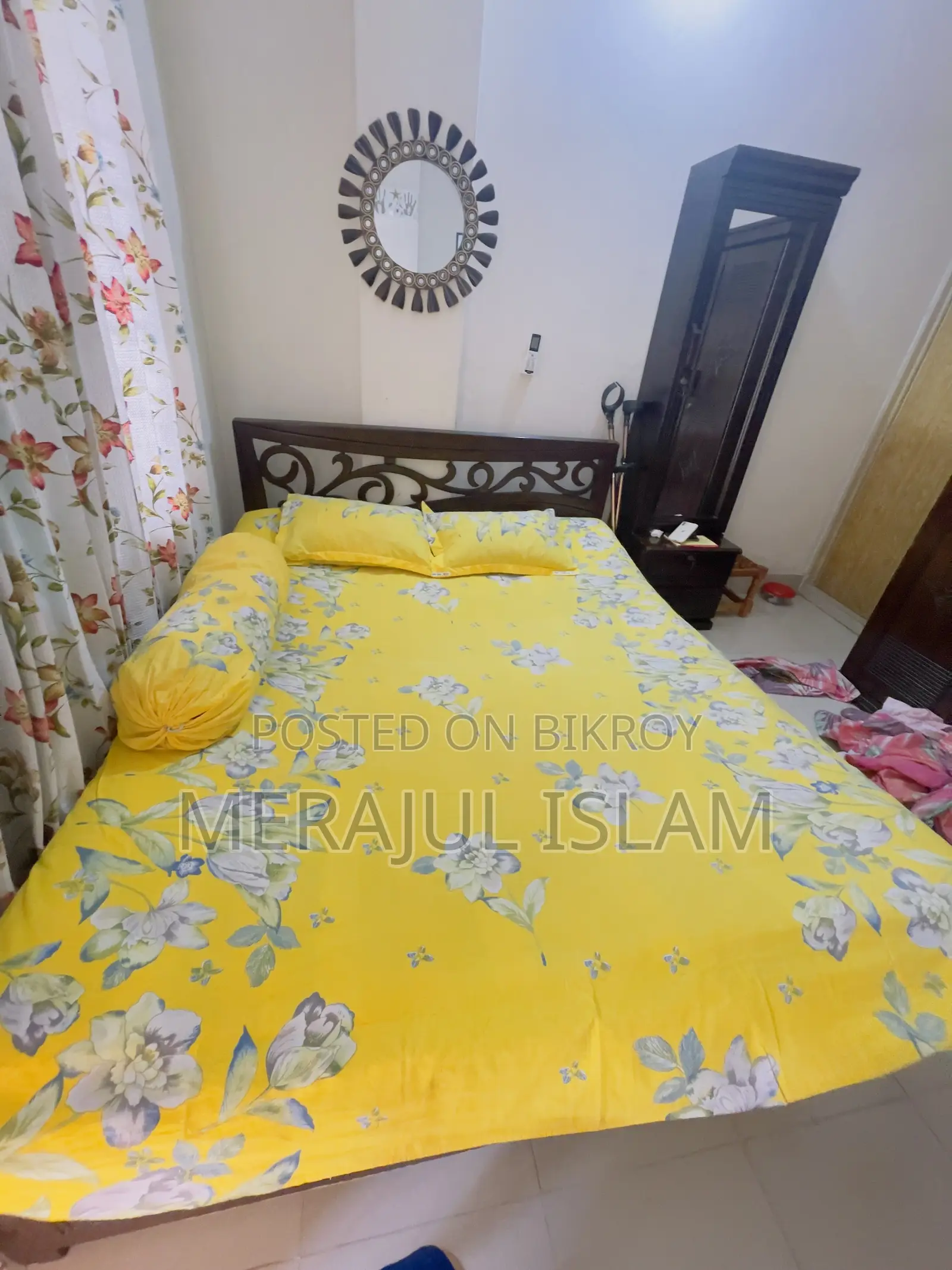 মালয়েশিয়ান প্রসেস উড (এমডিএফ) খাট/বেড ৫.৫ ফিট X ৭ ফিট