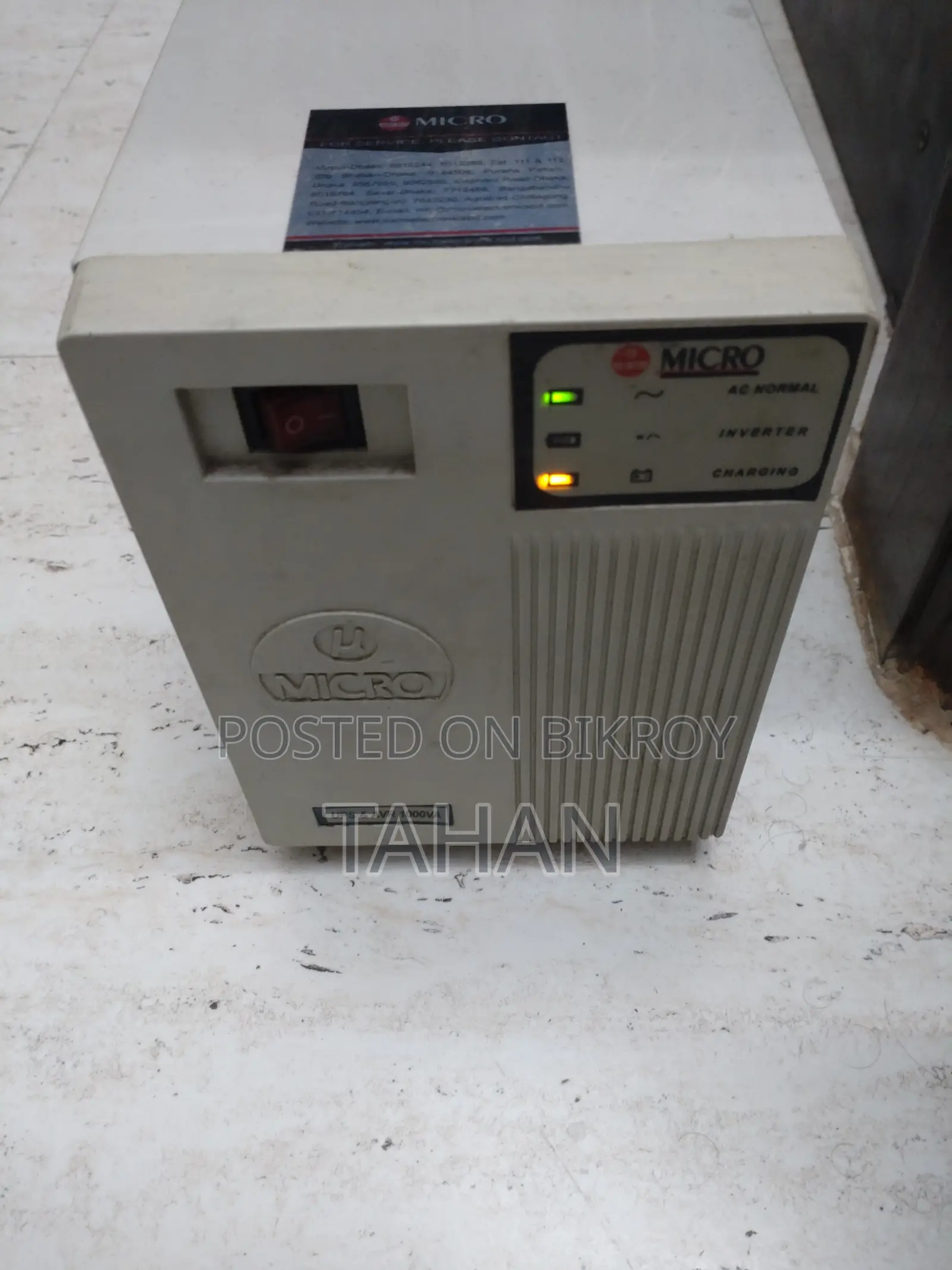 Micro Offline UPS and AVR 1000VA No Battery Only UPS for Sale