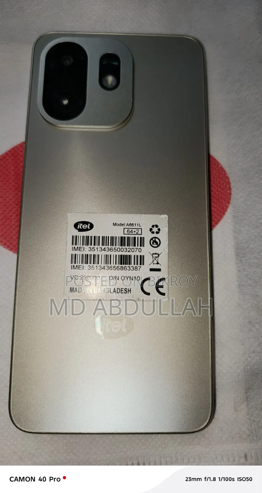 Itel A100C 64 GB Silver