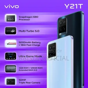 Vivo Y21 128 GB Black